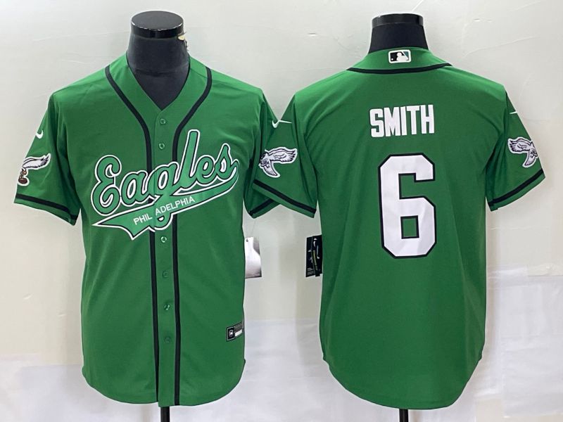 Men Philadelphia Eagles #6 Smith Green Co Branding Game NFL Jersey style 1->dallas cowboys->NFL Jersey